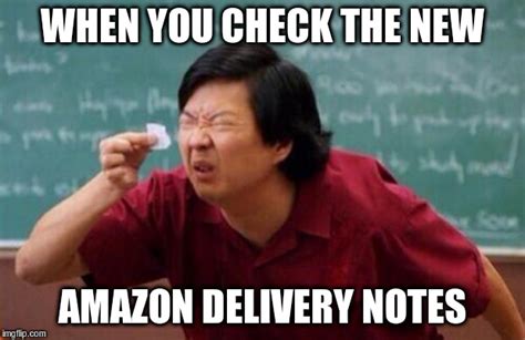 Amazons New Delivery Notes Imgflip