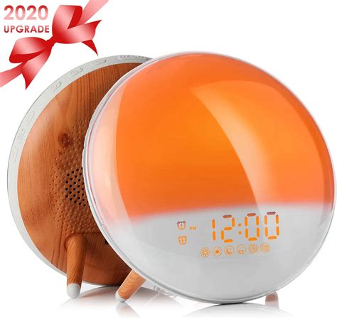 Amazon Com Wake Up Light Alarm Clock Sunrise Sunset Simulation Alarm
