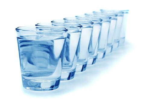 8 Glasses Of Waterblue Boblee Says