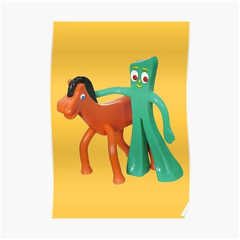 Gumby And Pokey Poster By Nostalgic Stuff Redbubble