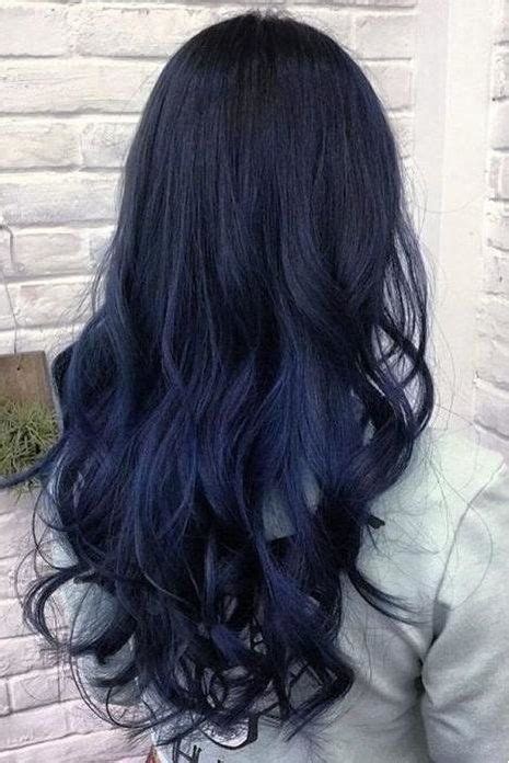 Nowadays, blue black hair is super fashionable. The Biggest Hair Color Trends For 2018 | Hair color blue ...