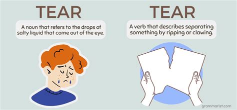 Tear Vs Tear Usage Difference And Meaning