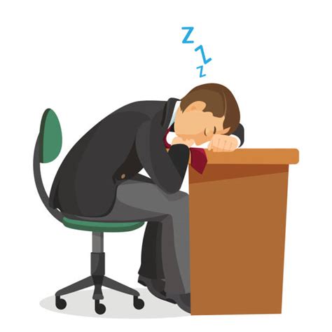 Man Sleeping Office Clip Art Illustrations Royalty Free Vector