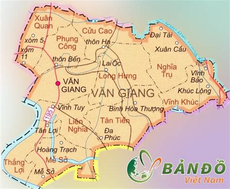 Bản đồ Hành Chính Tỉnh Hưng Yên Khổ Lớn Năm 2022