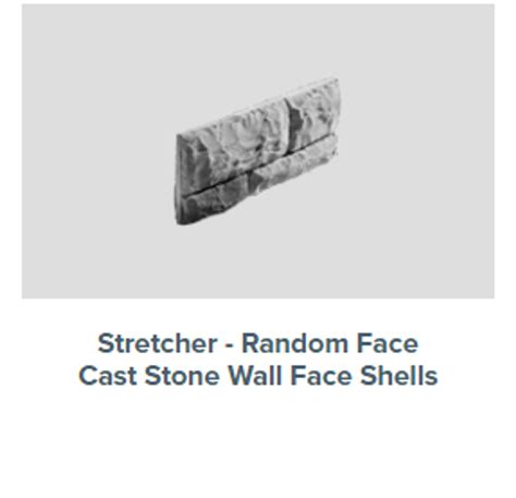 Cast Stone Wall Face Shells