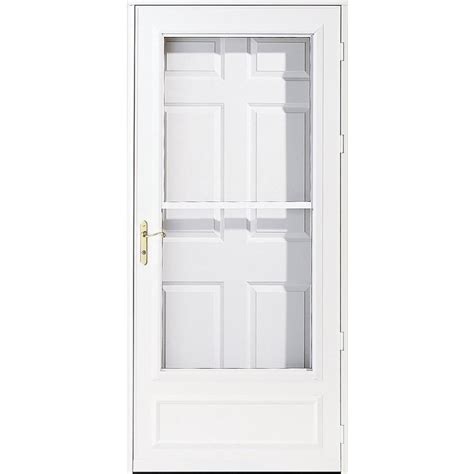 Shop Pella Helena White Mid View Safety Wood Core Retractable Screen