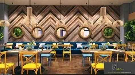 Restaurant Cafe Interior Design Work In Ghaziabad Vintech Interiors