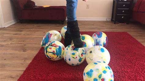 Marble Rainbow Balloons Blow To Pop Balloon Inflation High Heels Youtube
