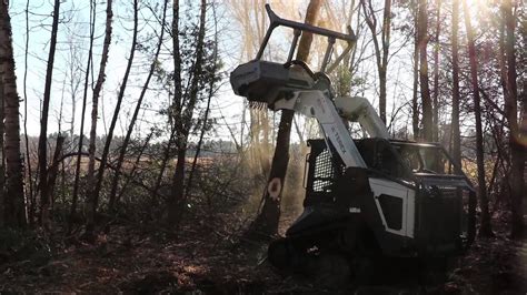 Daf 180d On Terex Pt 110 Forestry Mulchers Skid Steer Front Mounted