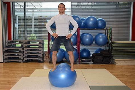 View Standing Exercises With The Fitness Ball  Neck Exercise With Ball