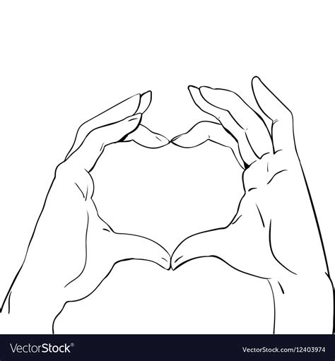 Drawing Hands Heart