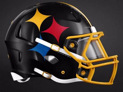 3d asset of the pittsburgh steelers official game helmet.model is built to a high level of detail.all parts, textures, and materials are named. Future Steelers Helmet? @ Steel Balls