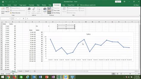 Animated Chart With Vba Advance Excel Training Youtube