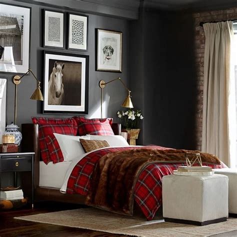 Create A Winter Retreat With Tartan Bedding Plaid Bedroom Christmas