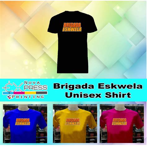 Brigada Eskwela Matatag Cotton Spandex Unisex Colored T Shirt Shopee