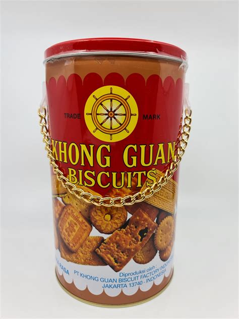 Khong Guan Biscuits Red Tin With Chain 1600g Toko Indonesia