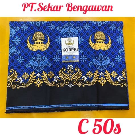 Jual Kain Batik Kopri Pns 50s 40s Korpri Kain Batik Pns Register