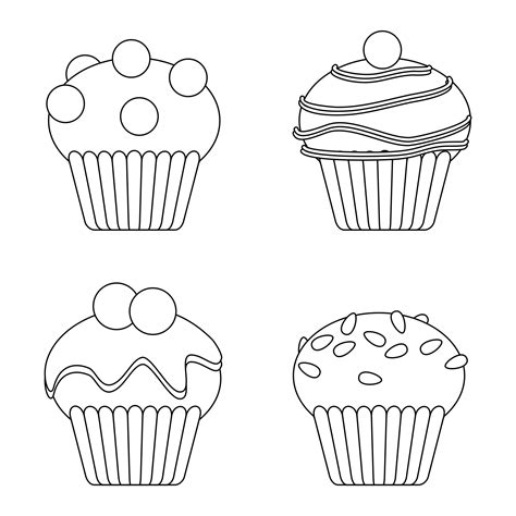 Printable Birthday Cupcake Template