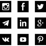 Social Icons Square Library Transparent