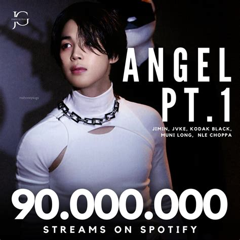 💜bts💜maki💜 on twitter rt jiminglobal angel pt1 has crossed 90 million streams on spotify