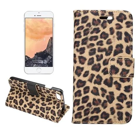 Sexy Leopard Print Leather Wallet Flip Stand Cover For Iphone 7 Case