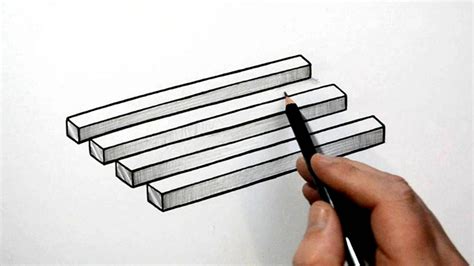 How to draw a complex impossible three dimesional shape with some shading. How to draw a simple 3D optical illusion trick art. Is ...