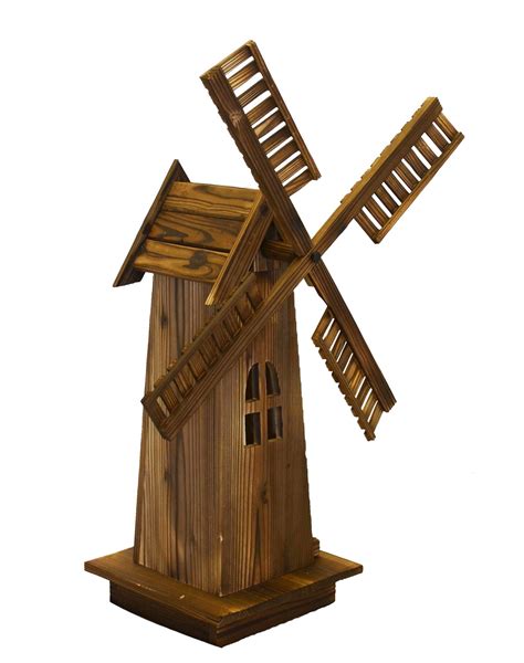 Garden Decor Wooden Dutch Windmill Classic Old Fashioned Windmill For
