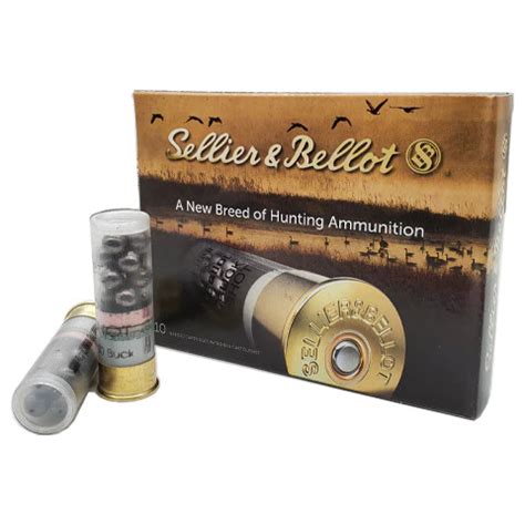 Sellier Bellot Shotshell Gauge Buck Pellets Round