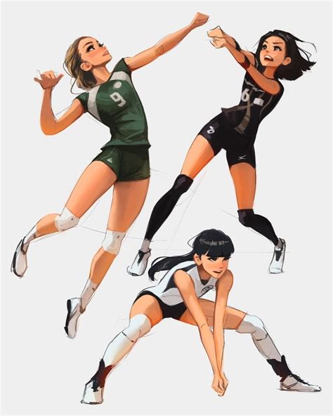 Volleyball Pose Sheet An Art Print By Sam Yang Pose Pallavolo Immagini Di Pallavolo Pallavolo