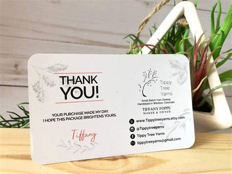 Logo Thank You Cards Custom Thank You Cards Business Cards Small