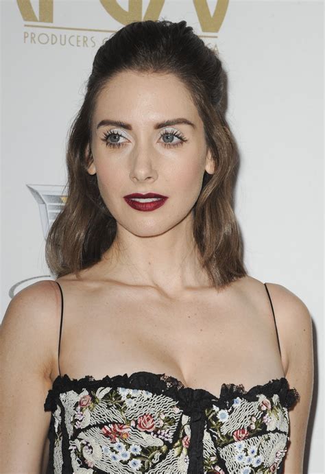 She was one of the original cast members in the world premiere of the peach blossom fan. Alison Brie - 2019 Producers Guild Awards • CelebMafia
