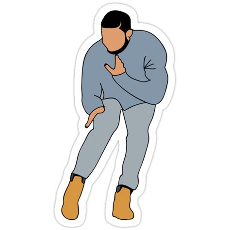 Drake S Hotline Bling Stickers By Layladigiacomo Redbubble