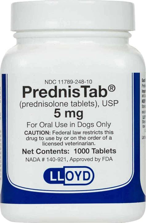 Heal And Cheer Your Pet Prednisolone 5mg Tablets Await