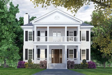 Plan Nc Colonial Style House Plan With Main Floor Master Suite