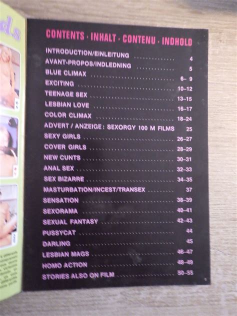 Curiosa Erotica Color Climax Magazine Index Edition