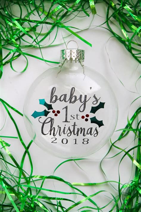 Christmas free vector icons in svg, psd, png, eps format or as icon font. Baby's First Christmas Ornament Free SVG File - The ...
