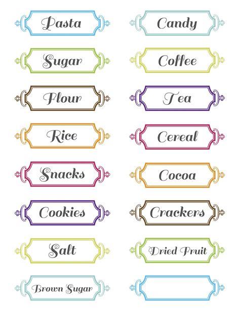 8 Best Images Of Printable Label Template Free Printable Food Label