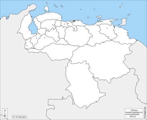 Mapas De Venezuela Mapa De Venezuela En Blanco Mapa De Venezuela The