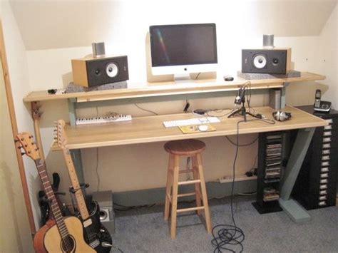 So you see my desk and think, man, i really need a desk, i'm on a tight budget, but i'm not sure this is the desk. that is how we were able to build an inexpensive diy desk. Homestudioguy DIY Build Plans Recording Studio Furniture | Home recording studio | Pinterest ...