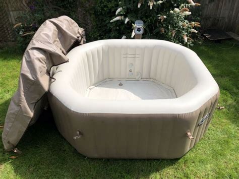 Intex Pure Spa 40 Inflatable Octagonal Hot Tub 4 Person Barely Used For Sale From United Kingdom