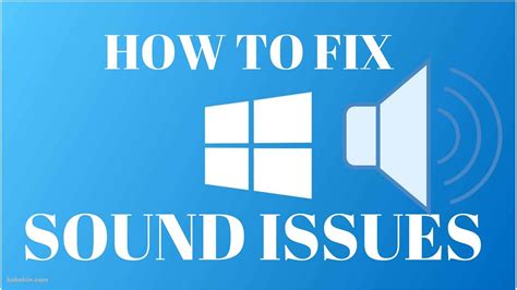 How To Fix Sound Problems On Windows 102017 Youtube