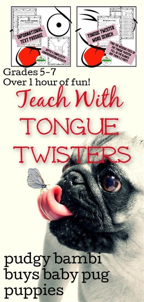 Fluency Activities Tongue Twisters Alliteration Activities