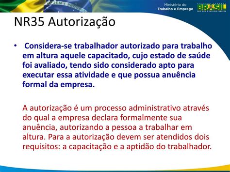 Ppt Nr 35 Trabalho Em Altura Powerpoint Presentation Free Download
