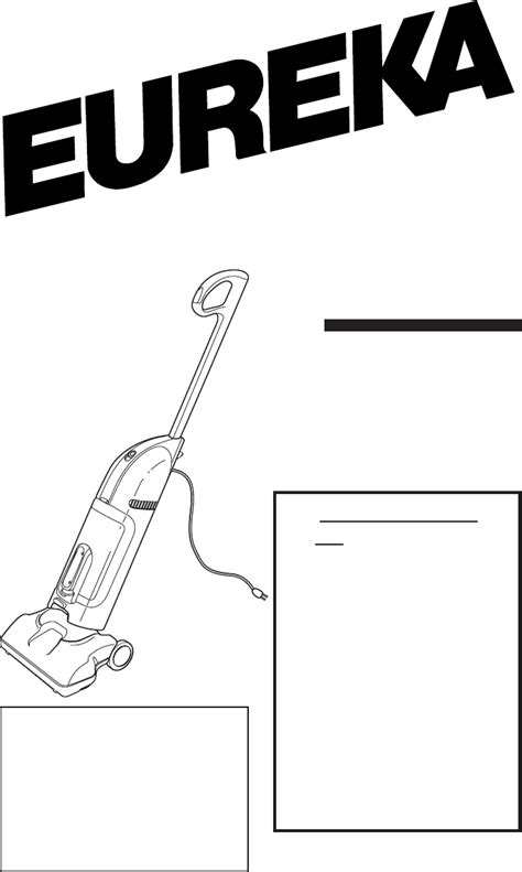 Eureka Vacuum Cleaner 400 User Guide
