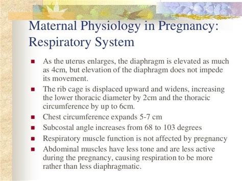 Maternal Physiology In Pregnancy