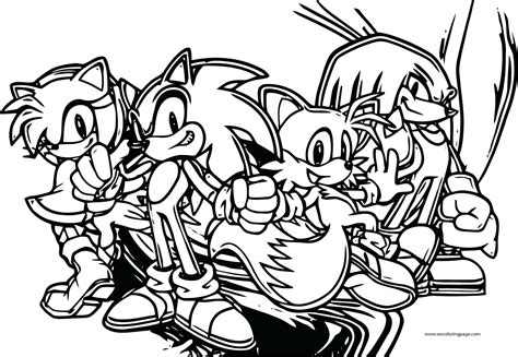 ️sonic Friends Coloring Pages Free Download
