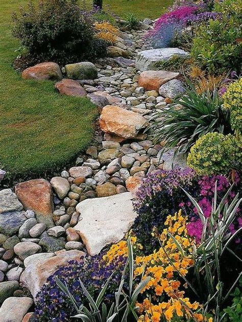 Inspiring Dry Riverbed And Creek Bed Landscaping Ideas 47