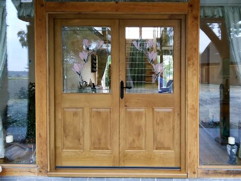 External Victorian Style Half Glazed Double Doors Sandersons Fine