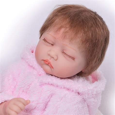 Bebe Dolls Reborn Baby Sleeping Inch Cm Soft Body Silicone Reborn