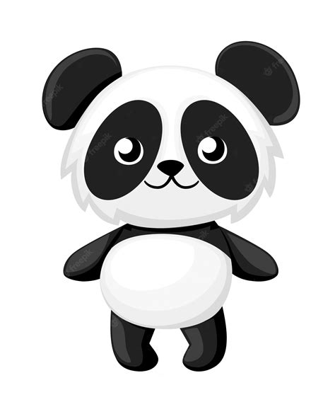 Premium Vector Cartoon Panda Illustration Cute Baby Panda